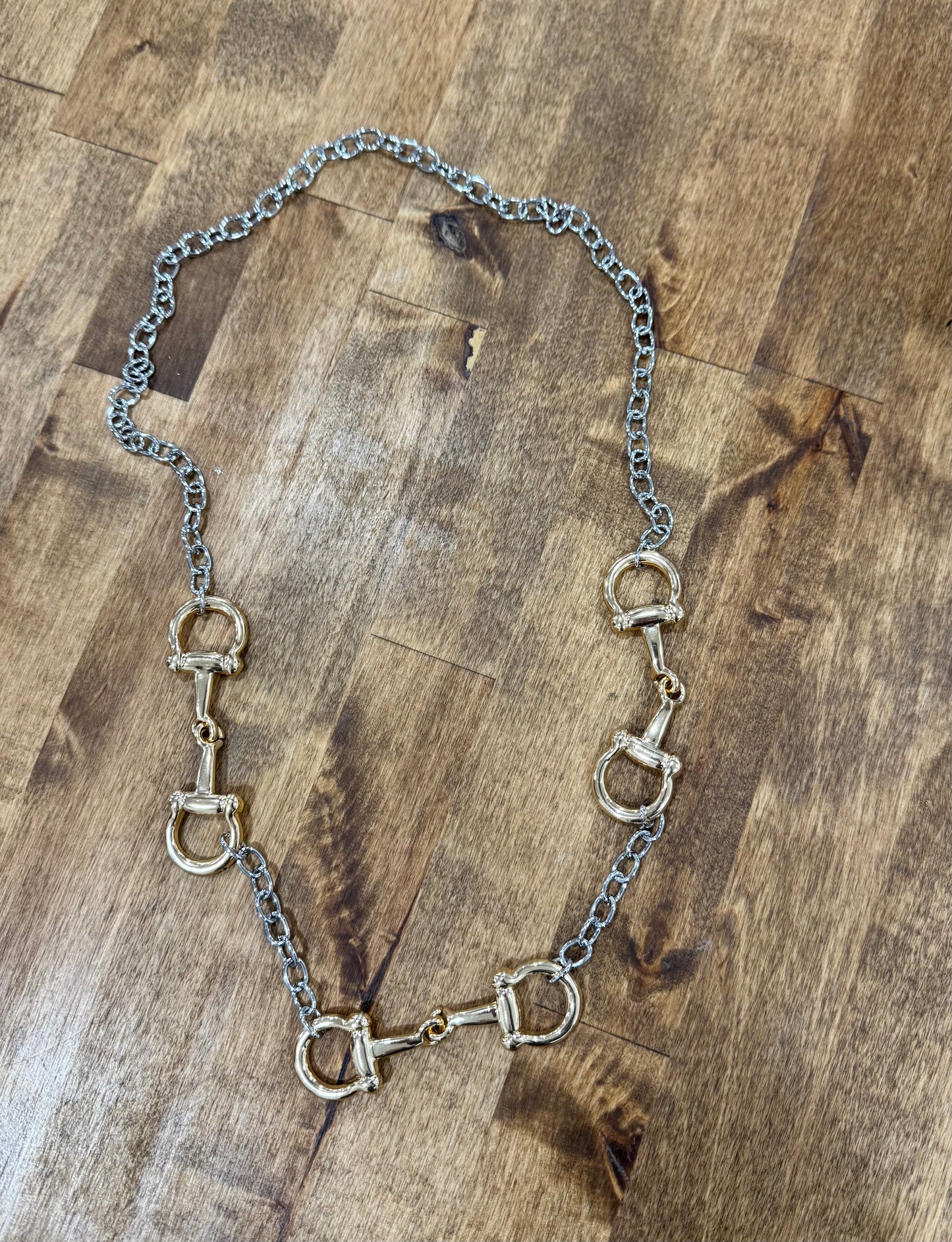 Mixed Metal 3 Bit Necklace