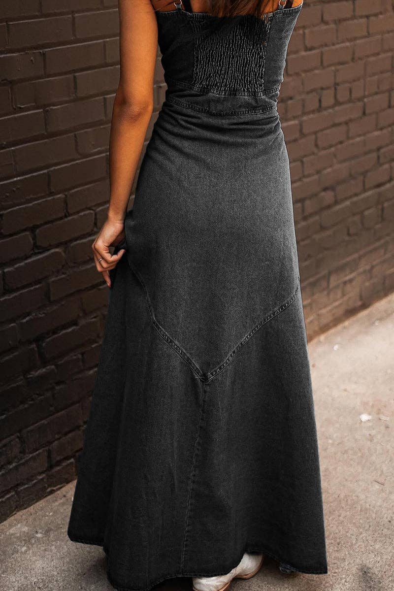 Denim Button Up Dress