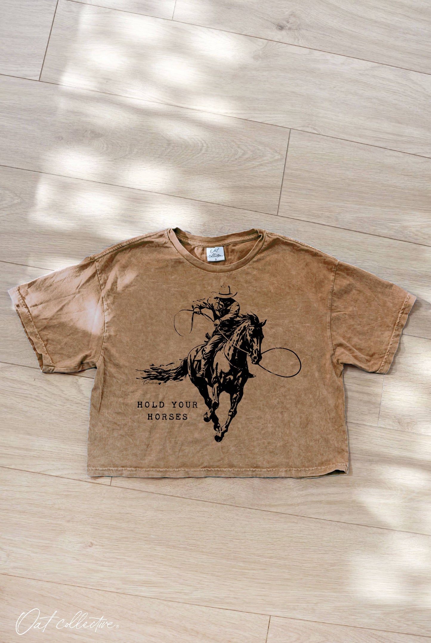 Hold Your Horse Crop Graphic T
