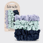 Satin Scrunchies 5pc Set - Garden Bouquet